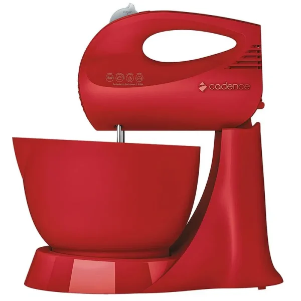 Batedeira Jolie Cadence BAT411 3,5 Litros 3 Velocidades 150W Vermelha